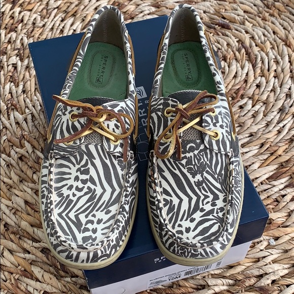 Sperry Top-Sider Bluefish Brown Zebra Boat Shoe